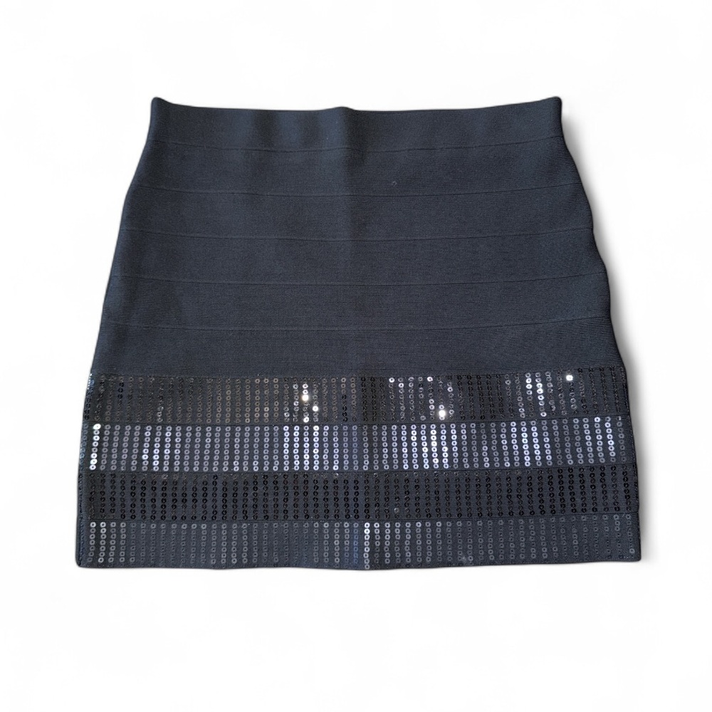 Guess Black Sequin Skirt